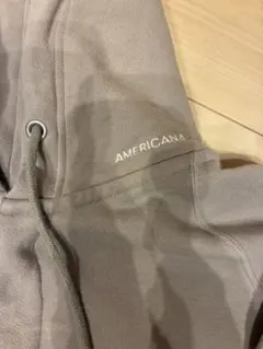 美品 Americana アメリカーナ サイドジップ プルオーバーパーカー モカ