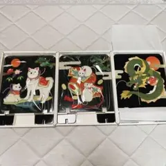 龍 辰 犬 ねずみ さくらほりきり 衝立 布貼り絵 卓上インテリア 龍 辰 犬 ねずみ さくらほりきり 衝立 布貼り絵 卓上インテリア - メルカリ