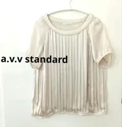 a.v.v standard プリーツ ブラウス ラグランスリーブ