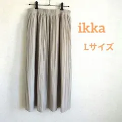 ikka / イッカ 裏地有り ギャザーイージースカート Lサイズのサムネイル
