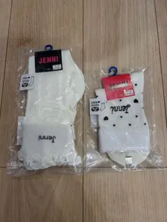 ✴︎新品・未使用✴︎ JENNI ホワイト キッズ靴下 2足セット　19-21㎝