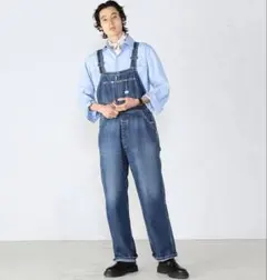 リー　DUNGAREES オーバーオール　サロペット LM7254 ブルー　M