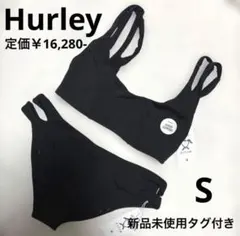 Hurley レディース ビキニ 上下セット Sサイズ 黒 新品未使用タグ付きのサムネイル