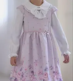 ANY KIDS 花柄プリントワンピース