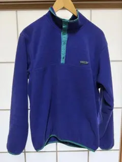 【希少】 80s パタゴニア スナップt フリース シンチラ 青 ブルー L