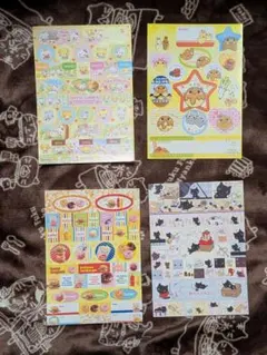 キャラクターシール4枚セット レトロ