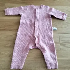 ピンク 星月柄ロンパース 80cm