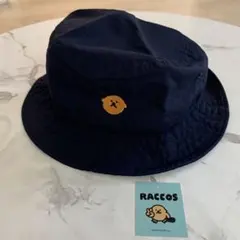 RACCOS バケットハット ネイビー 刺繍