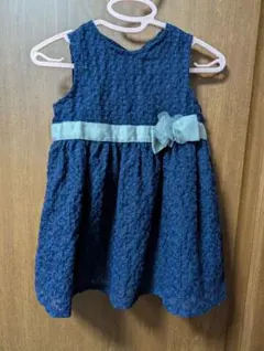 ネイビー ビケットクラブ　ノースリーブ ワンピース　 80