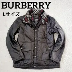 人気✨️バーバリーブラックレーベル 中綿ジャケット ブルゾン チェック 黒 L