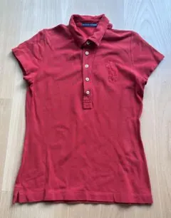Ralph Lauren 赤 半袖ポロシャツ Lサイズ
