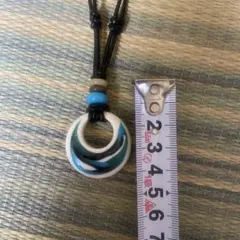 お値下げしました！ガラス渦巻き模様のネックレス(オーダーメイド)