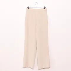 美品 ミラオーウェン テーパードパンツ 無地 ベージュ 1のサムネイル