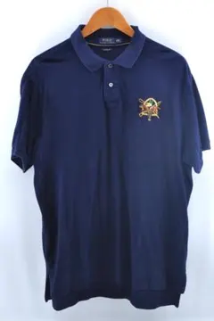 ラルフローレン 半袖 ポロシャツ 紺 XXL ワンポイント TA1710