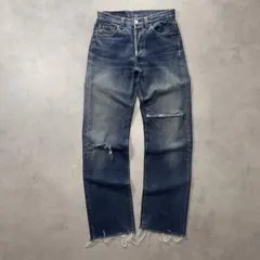 90s LEVI’S 501 ダメージ デニム パンツ グランジ BIGE 赤耳