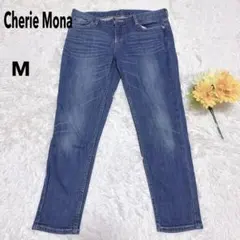 シェリーモナ　デニムパンツ　ブルー【M】ジーンズ　ストレッチ　大人カジュアルのサムネイル