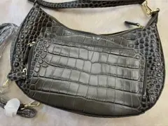 BORBONESE ダークブラウン ショルダーバッグ