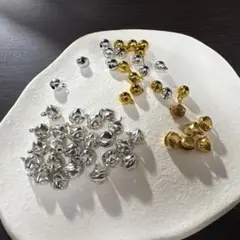 鈴 チャーム シルバー ゴールド ミックス 50個セット
