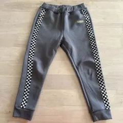 グレー スウェットパンツ チェッカーデザイン
