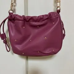 ニコアンド　オリジナルスタッズチェーンショルダーバック