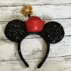 ディズニーリゾート　ミニー　スパンコール　カチューシャ