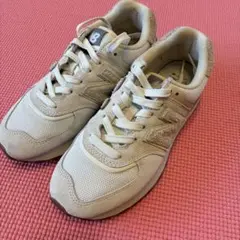 New Balance U574LOW 6.5 US ホワイト/ベージュ