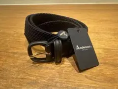 エディフィス別注 アンダーソンズ レザーメッシュベルト ブラウン