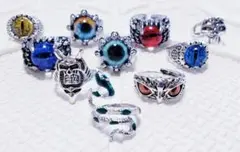 目玉リング　アイリング　スカルリング　メンズリング　レディースリング　コスプレ