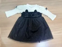 ⭐︎タグ切り未使用⭐︎ニットワンピース　猫　90センチ