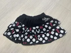 BABYDOLL ドット柄 フリルスカート　130ミニーマウス