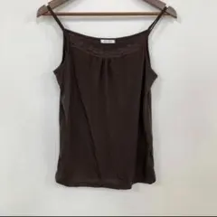 DREA MY MINX レースキャミソール 茶系 L 春夏 涼感 高見え 美品