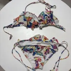 花柄 フリル セパレート水着 ビキニ 9M