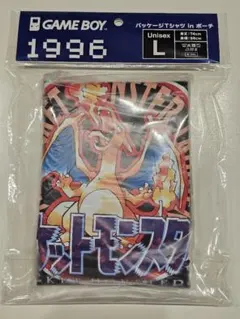 パッケージTシャツ in ポーチ ポケットモンスター 赤 Lサイズ　ポーチ無しのサムネイル