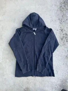 Nike 00s ネイビー フルジップパーカー 短丈