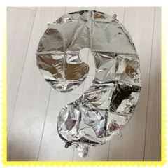 銀色 数字バルーン 9 誕生日 飾りつけ 星 ハート 王冠