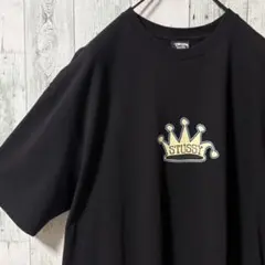 ステューシー stussy 折れクラウン tシャツ XL 黒色 - メルカリ