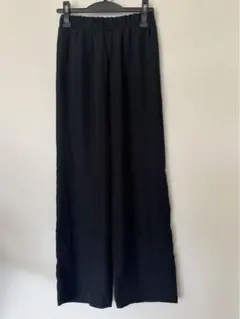 黒パンツ　ワイドストレート レディース shein dazy