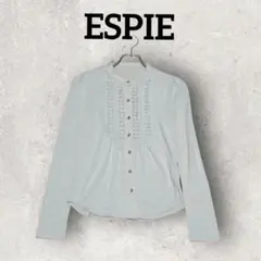 ESPIE フリルフロントボタンシャツ 長袖シャツ (38) ライトグレーのサムネイル