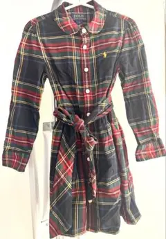 ポロラルフローレン　チェック柄シャツワンピース