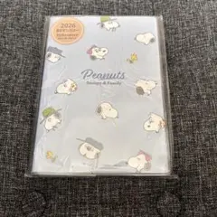 スヌーピー 手帳 2026年 B6 マンスリー ファミリー かおいっぱい