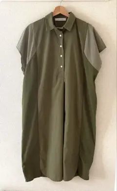 【AS know AS plus 】シャツワンピース 半袖のサムネイル