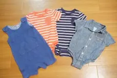 【4点まとめ売り】babyGap ロンパース 70cm