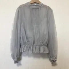snidel チュール　ハイネック　トップス