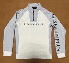 LUXE AKM PLUS ハーフジップ防風モックネックプルオーバー
