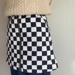 古着　ヴィンテージ市松模様スカート used ビンテージ　ユーズド