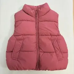 ZARA キッズ 中綿ベスト ピンク 86cm