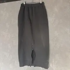 最終価格ですクロシェ 裏起毛タイトスカート グレー 裾ファスナー