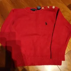 Ralph Lauren 赤 ニットセーター 3T