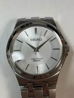 SEIKO セイコー メンズ腕時計 シルバー文字盤 5BAR クオーツのサムネイル