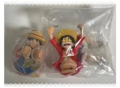 ONE PIECE まちぼうけ　ルフィ　2種　ワンピース　ガチャ